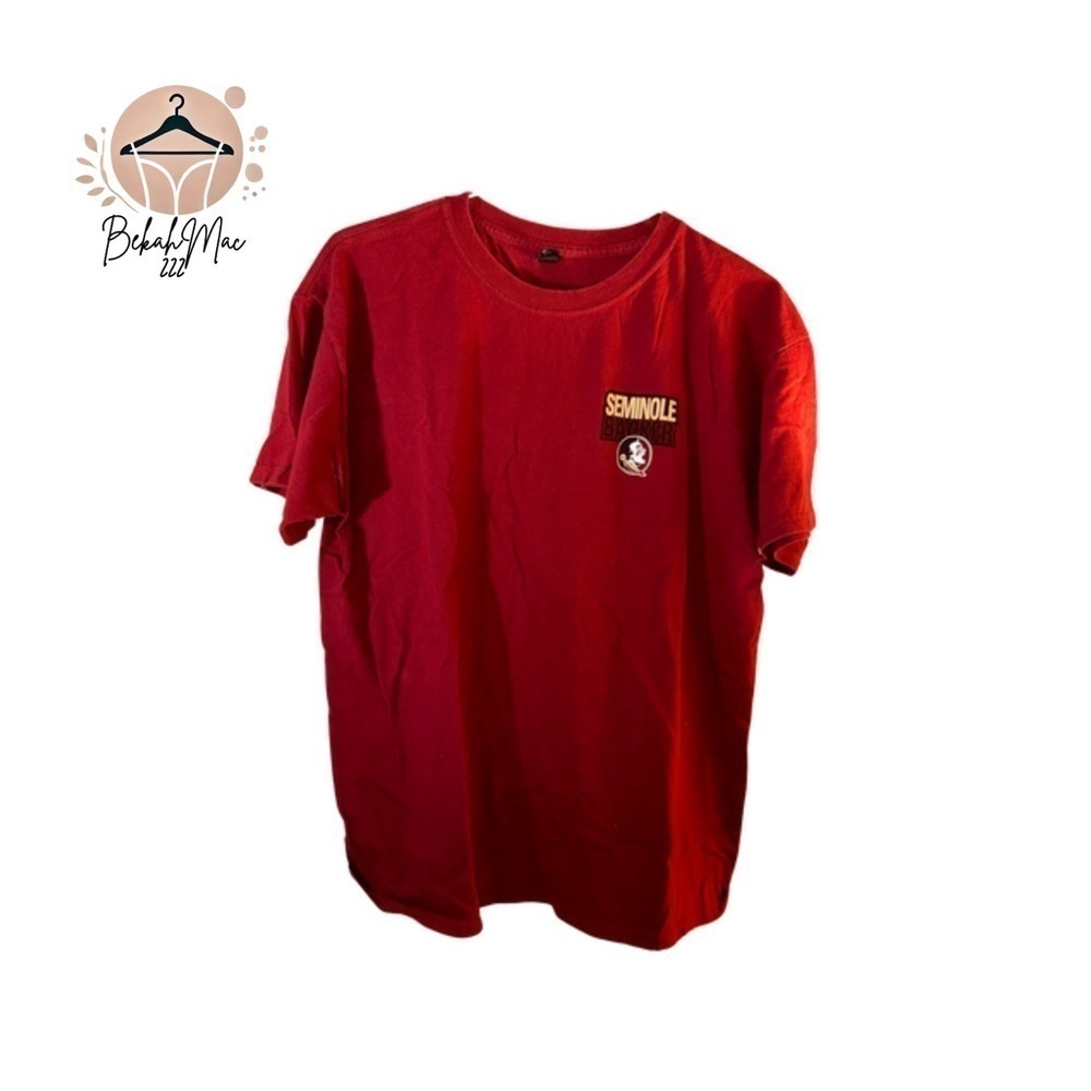 Seminole Backer Maroon Tee Large Mens Graphic T-Shirt for Fan Spirit and Comfort